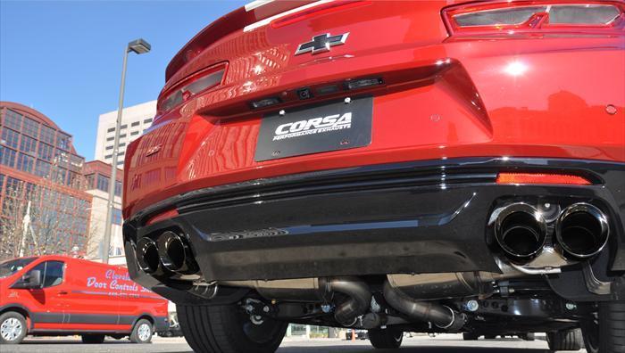 16 19 Chevrolet Camaro Ss Zl1 6 2l V8 2 75 Catback Exhaust System With Twin 4 0 Tips Xtreme Sound Level Corsa Performance