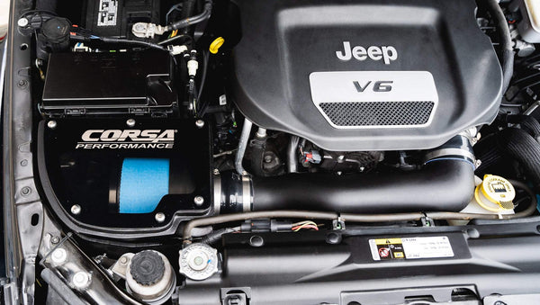 2012-2018 Jeep Wrangler JK  V6 Closed Box Air Intake (44412) CORSA