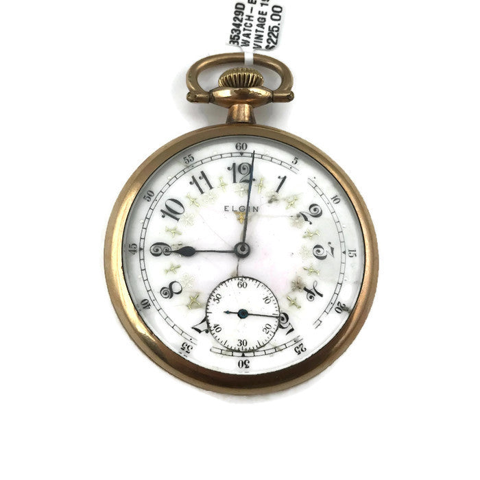 elgin pocket watch serial number location