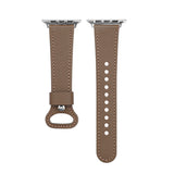 Brown Genuine Leather Apple Watch Band 38MM / 40MM / 41MM, 42MM / 44MM / 45MM 棕色真皮Apple 38MM / 40MM /41MM , 42MM / 44MM / 45MM錶帶 (KCWATCH1146)