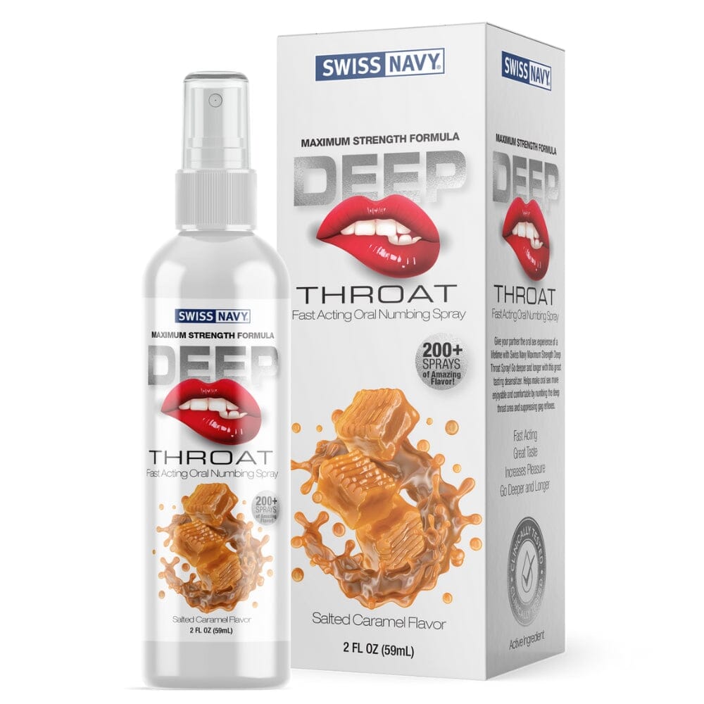 Image of Swiss Navy Deep Throat Spray Salted Caramel Flavor