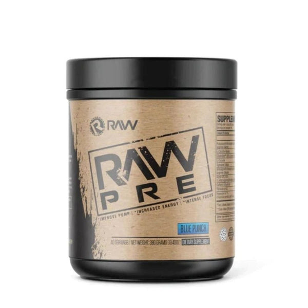 RAW Pre 40 Servings Pre-Workouts Raw Blue Punch 
