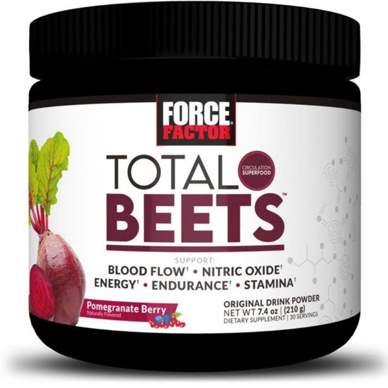 Force Factor Total Beets 7.4oz Powder Antioxidant Supplement