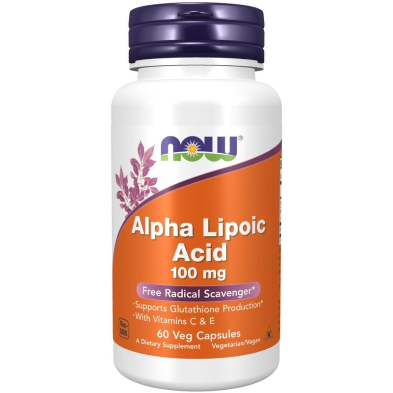 Now Foods Alpha Lipoic Acid 100mg 60 Veg Caps Vitamins & Minerals Now Foods 