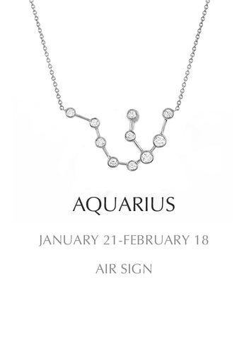 necklace, silver, Aquarius