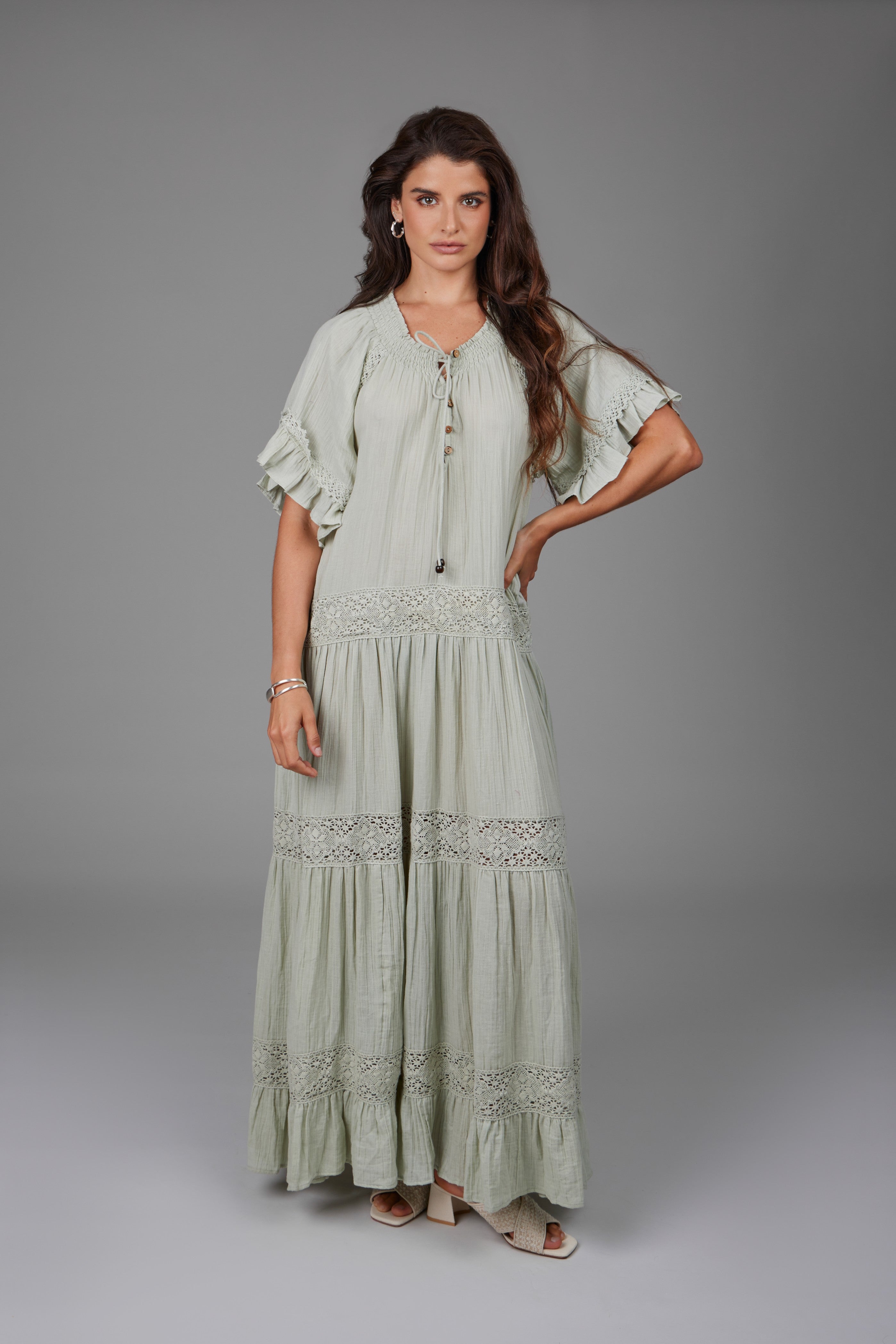 Cotton Long Cover Up Dress