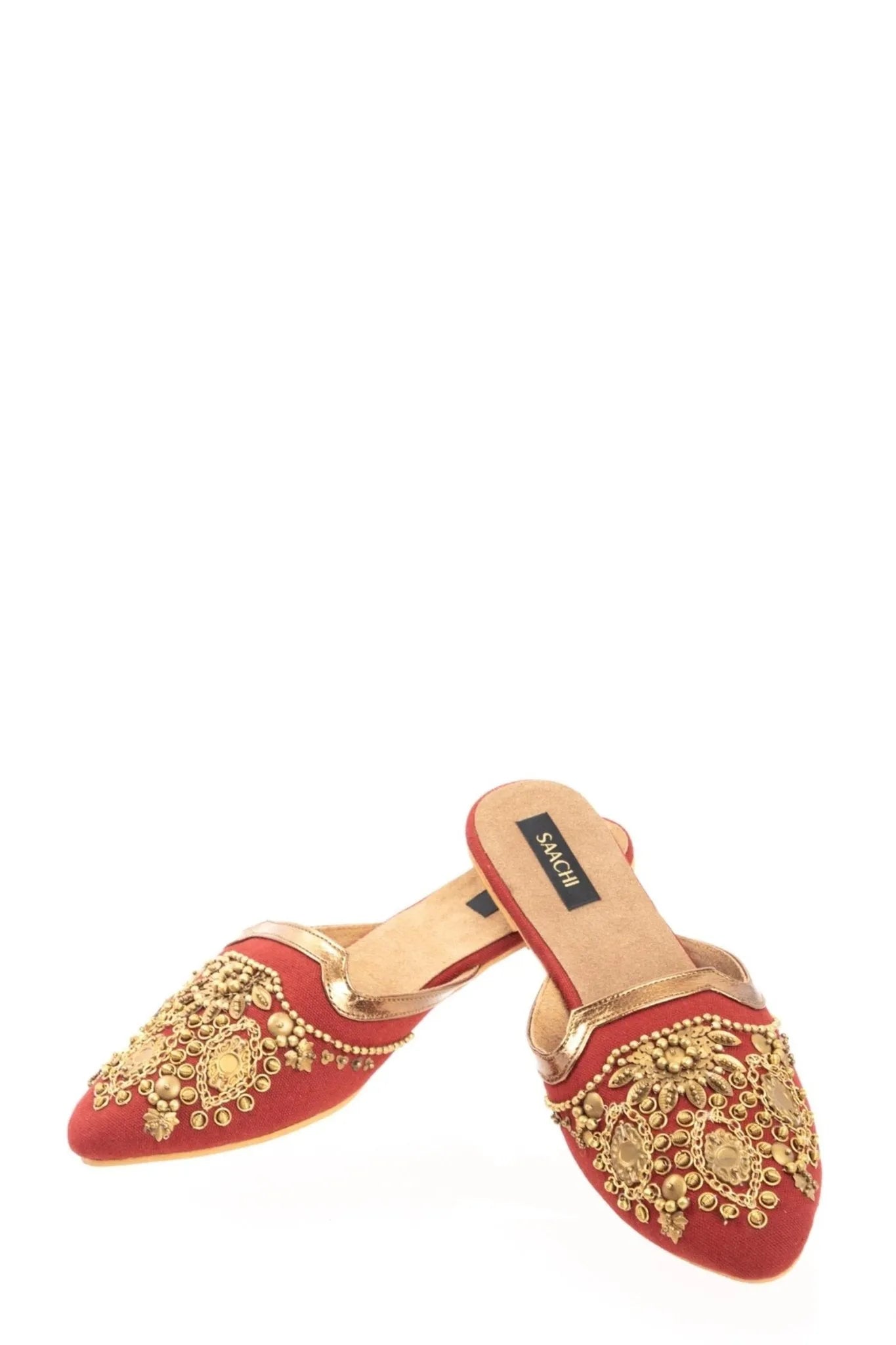 Marsala Anti Gold Mules