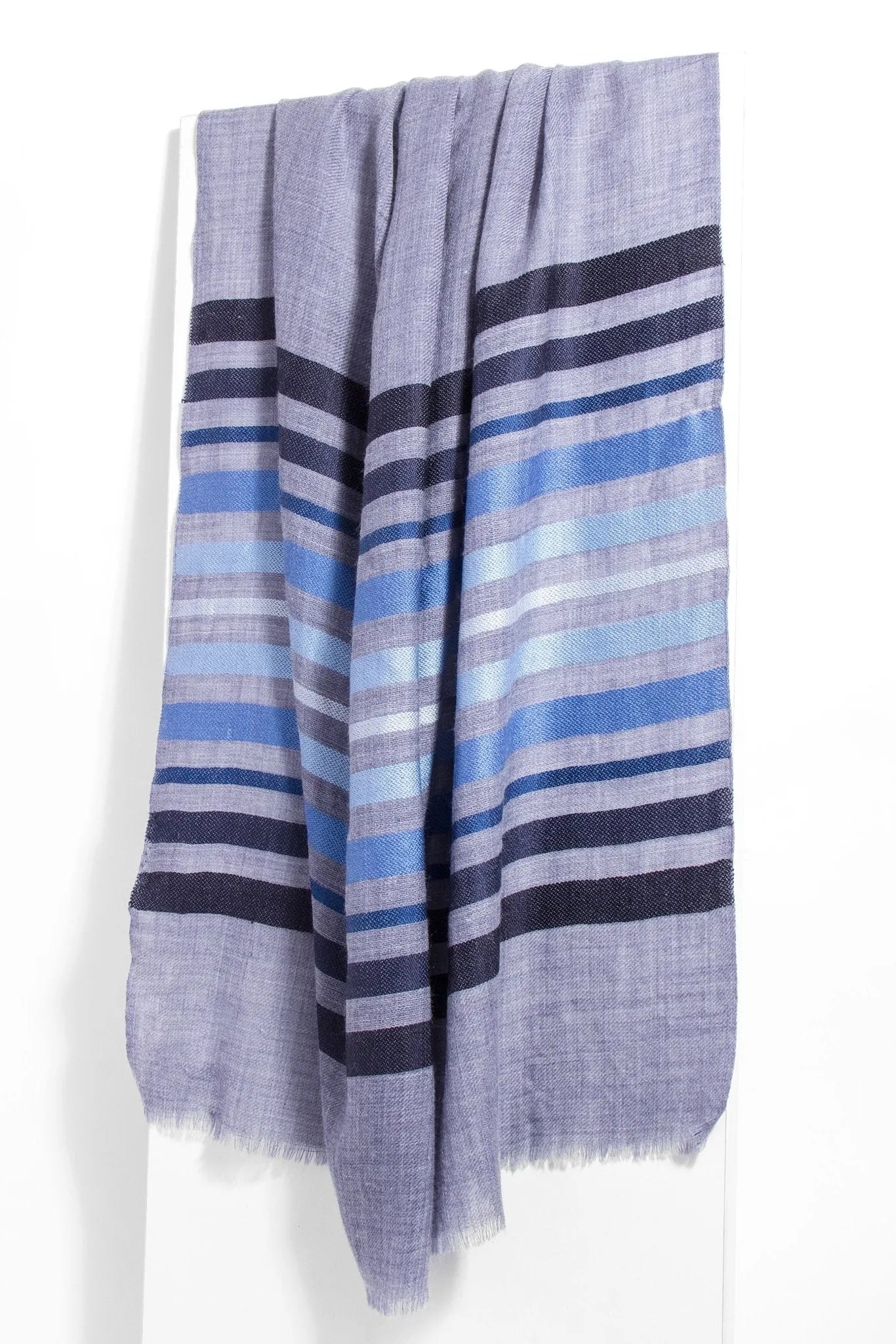 Multi Striped Metallic Scarf