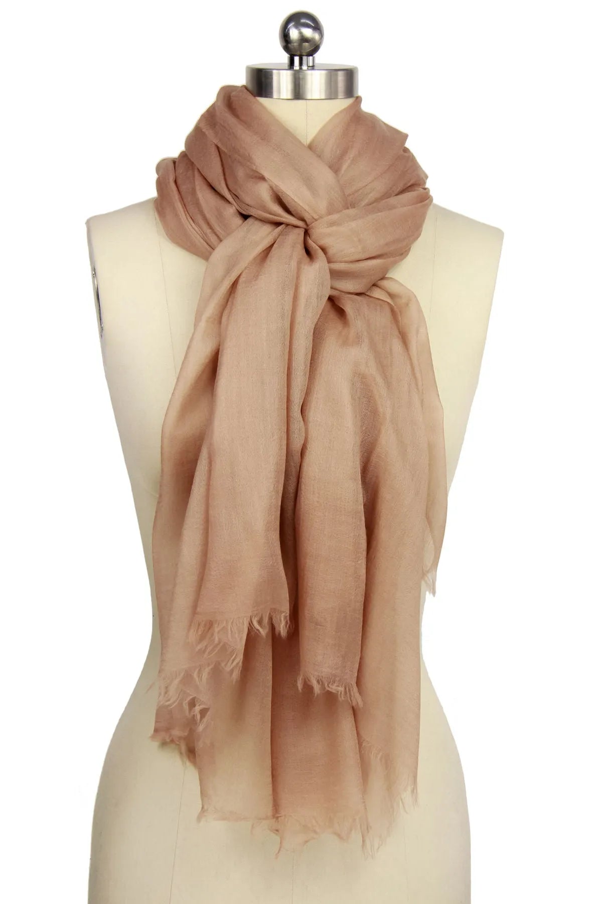 Delicate Solid Cashmere Scarf