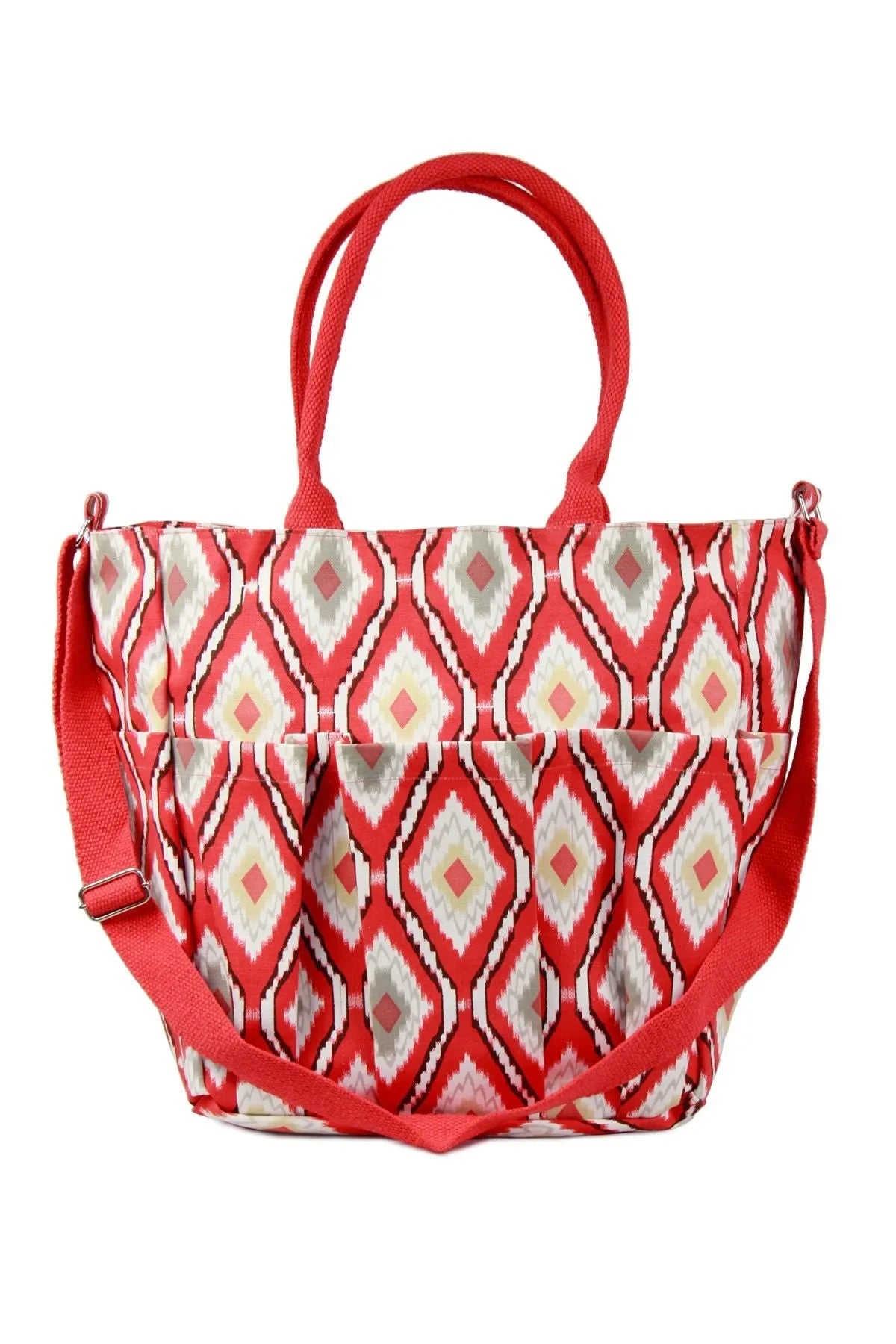 Oasis Red Ikat Weekender Bag