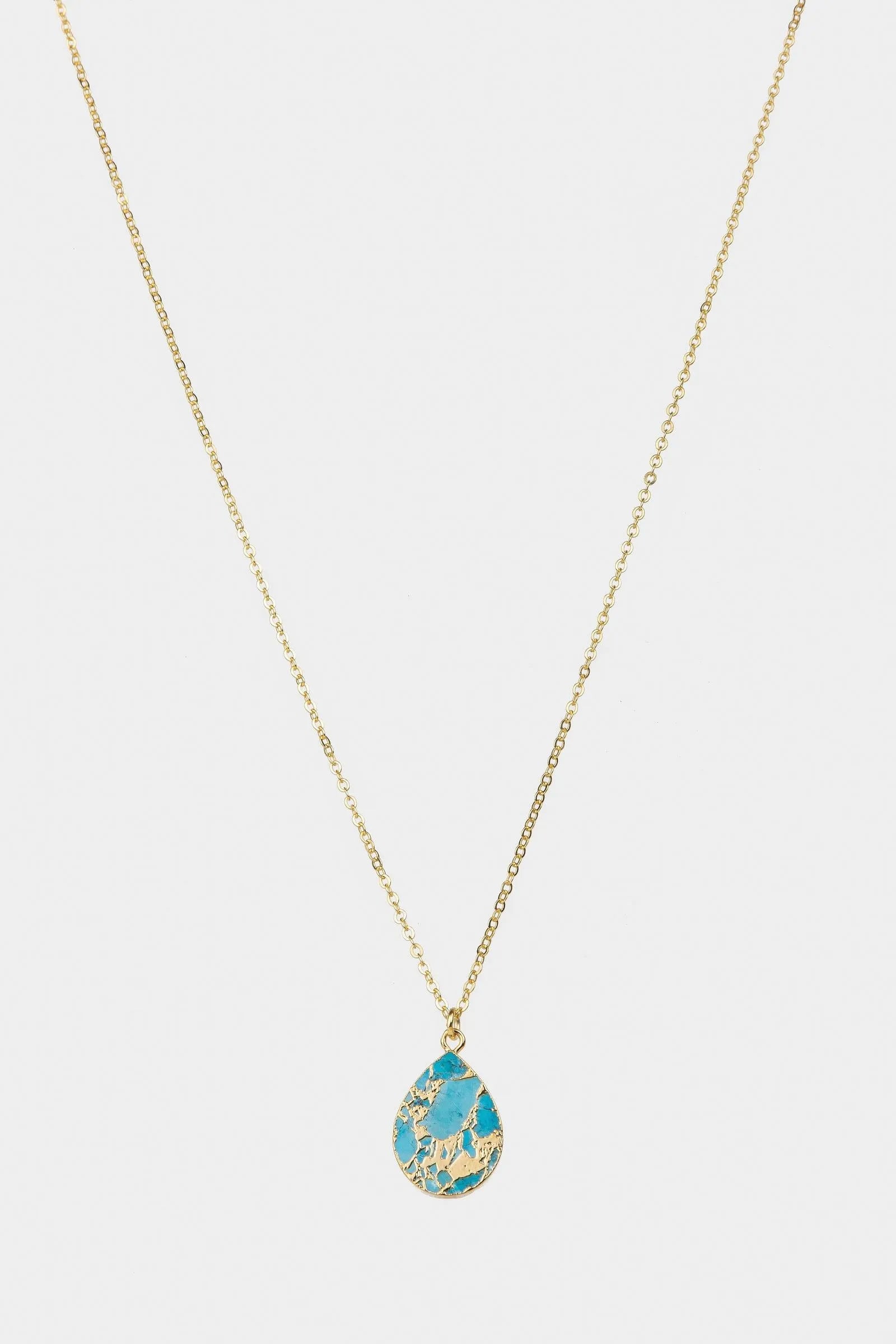 Mojave Drop Stone Pendant Necklace