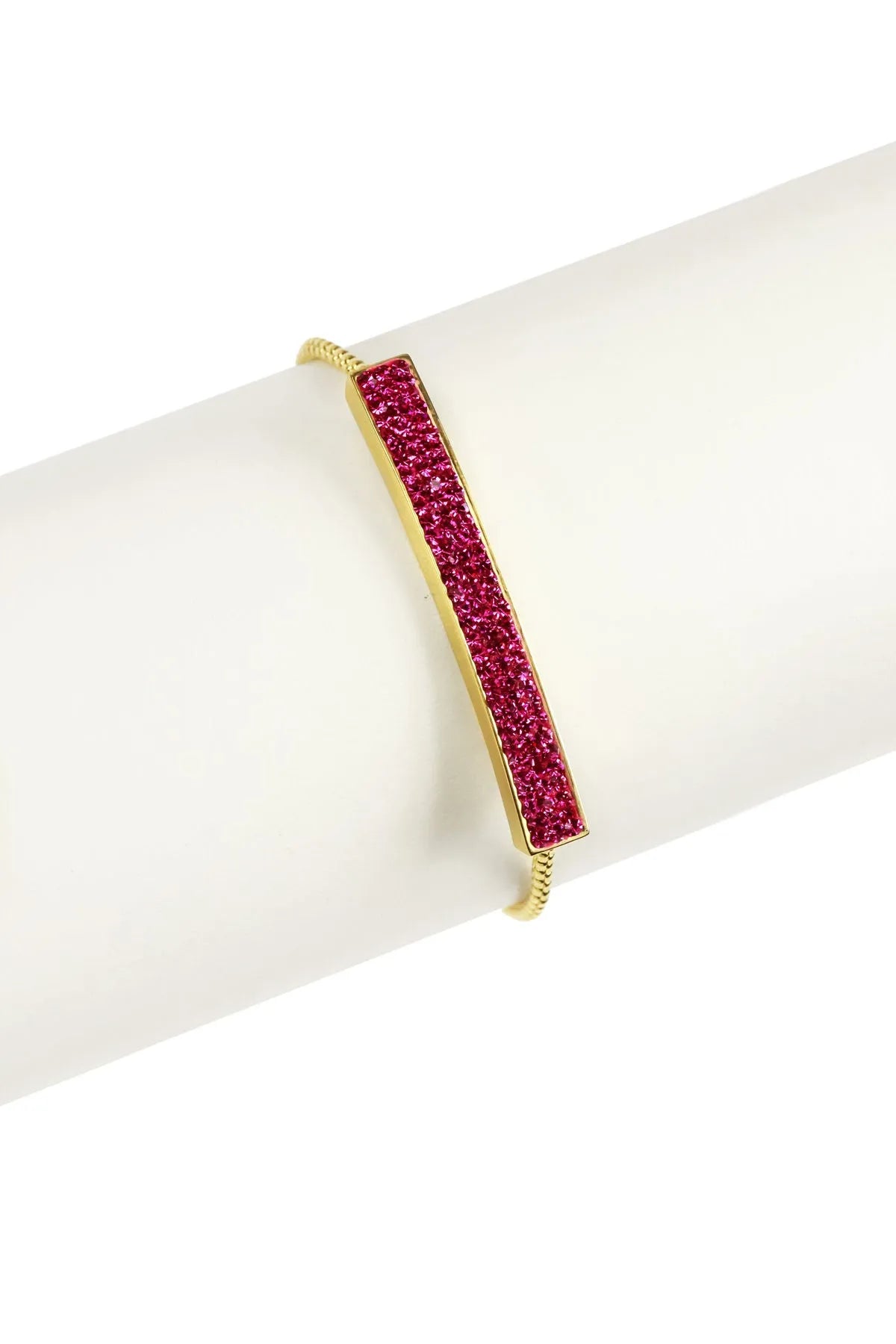 Dainty Crystal Bar Bracelet