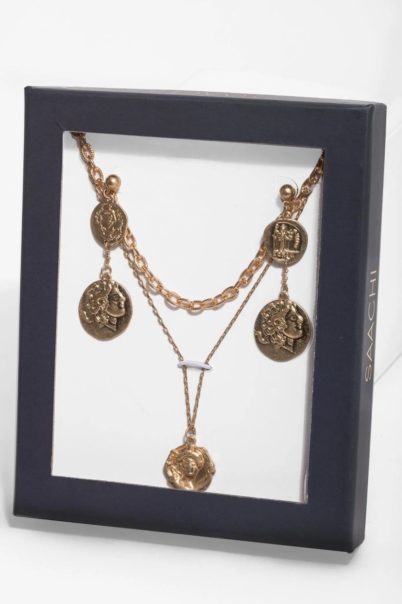 Coin Necklace and Earring Gift Set