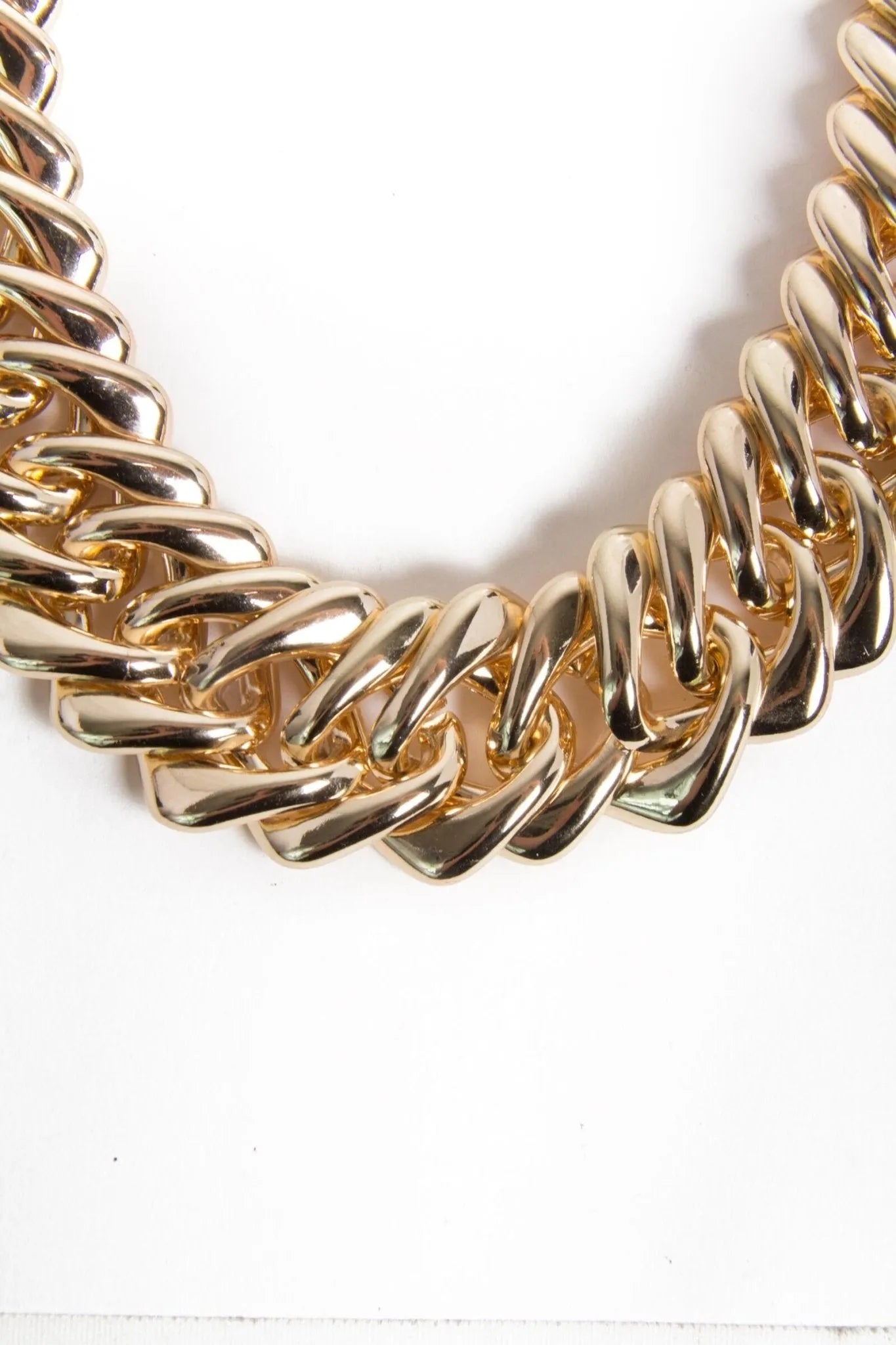 Chunky Gold Chain Statement Necklace