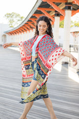 Saachi Style Cooper Fur Kimono