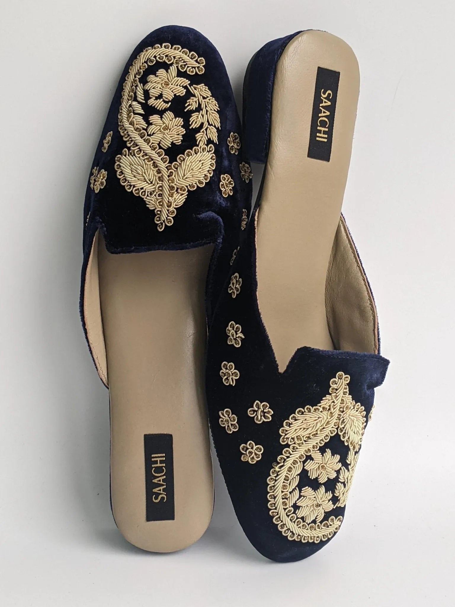 DS 182 Deep Blue Gold Velvet