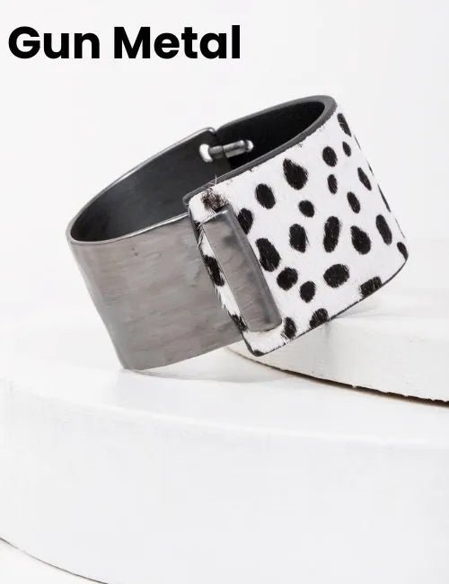 Leather Metal Duo Bracelet