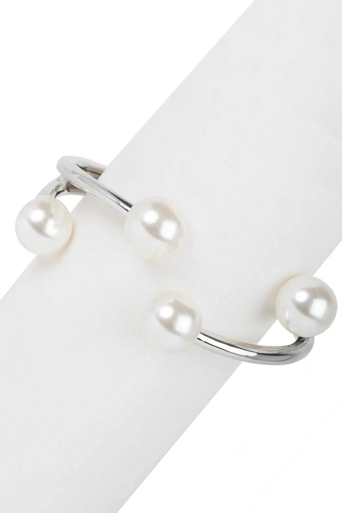 Hinged Pearl Cuff Bracelet