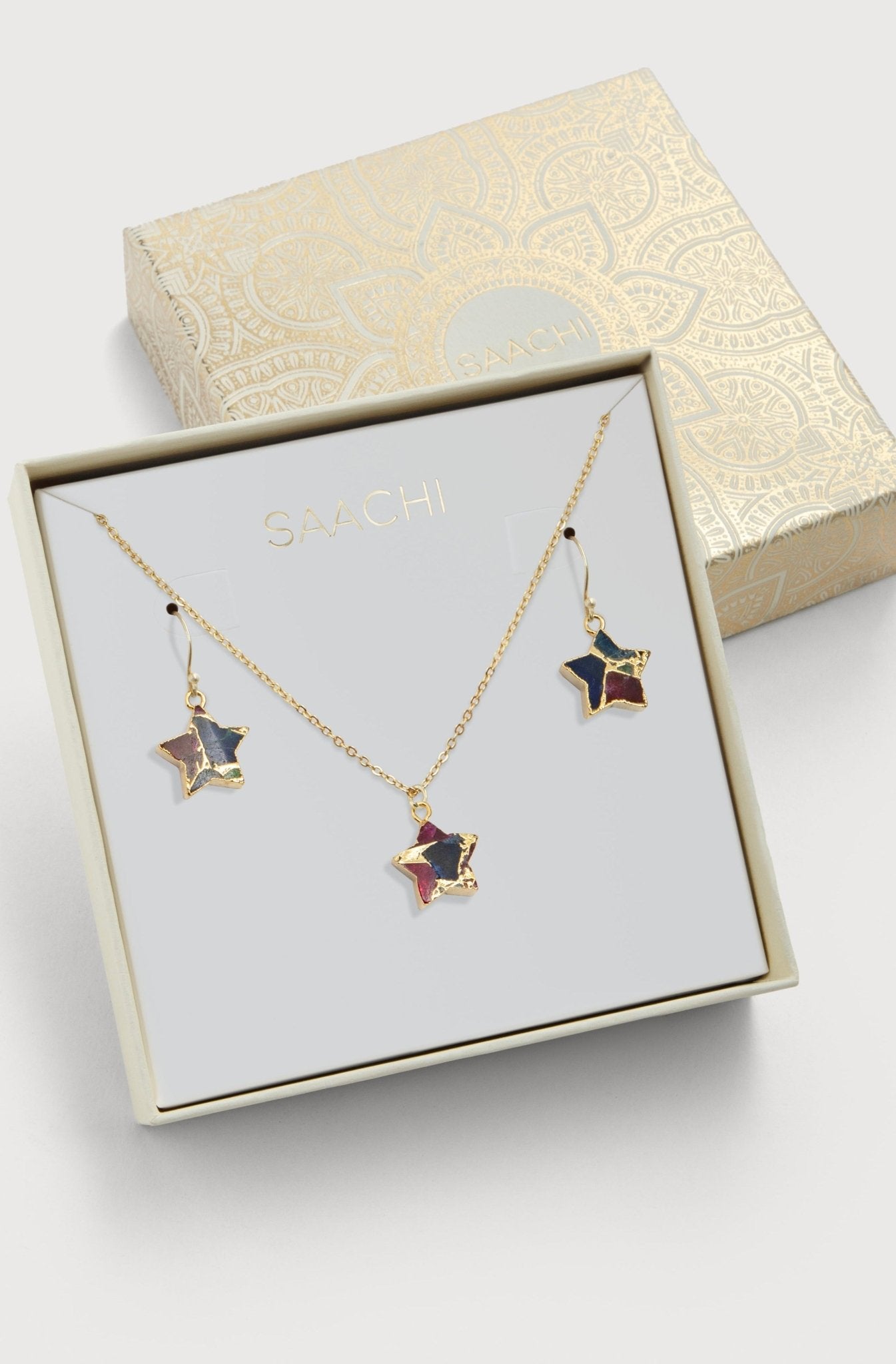 Mojave Star Mini Earring And Necklace Set