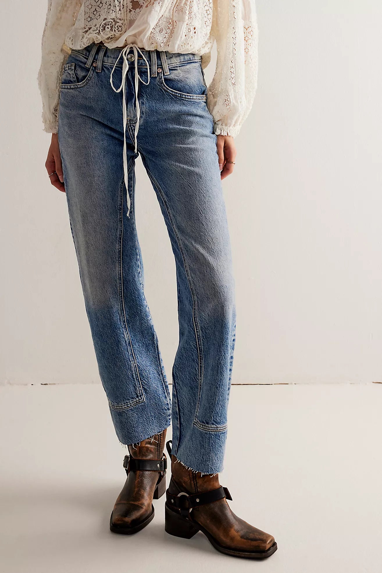 FREE PEOPLE Risk Taker High Rise straight jean