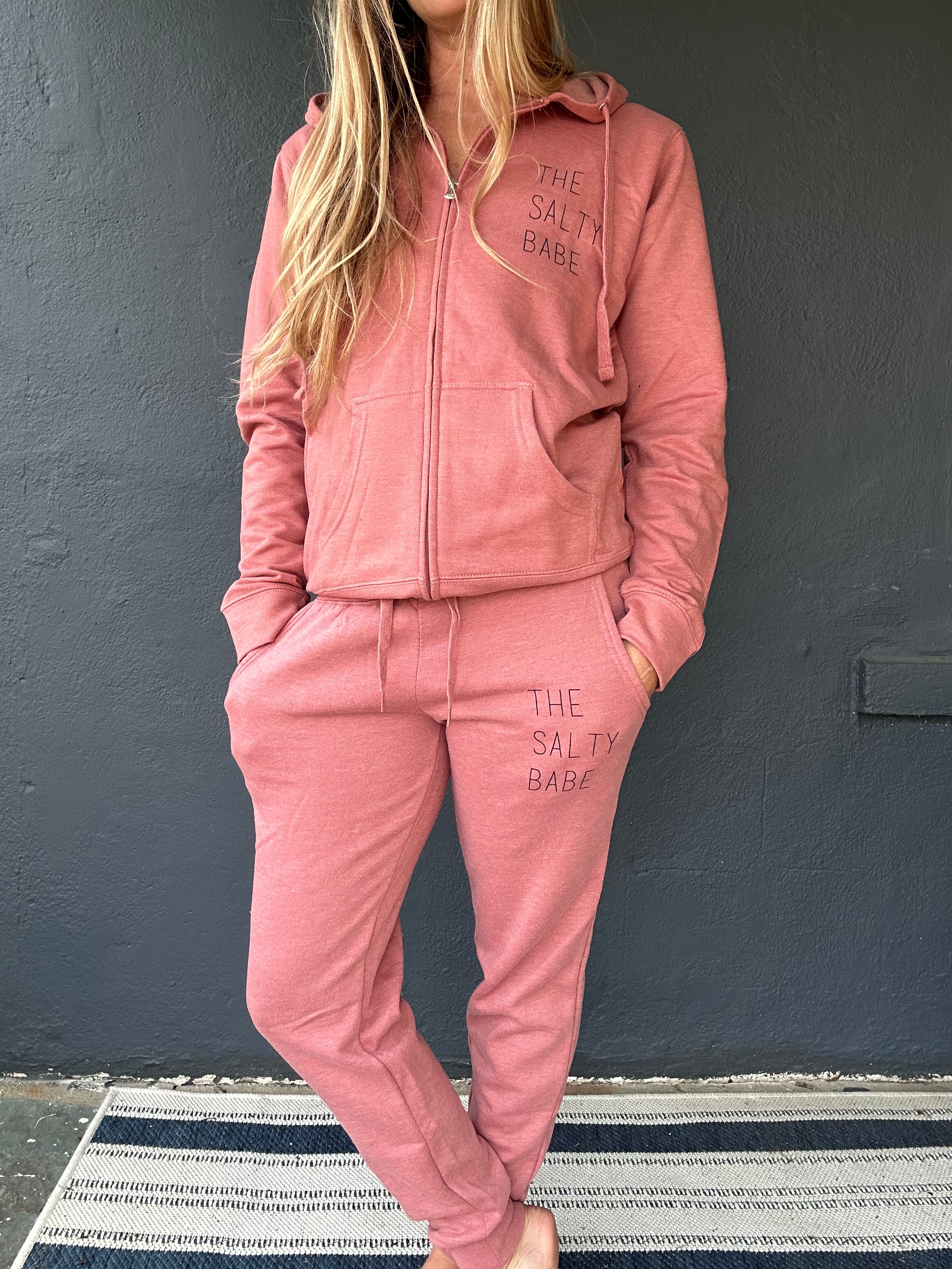 Salty Babe Blocked jogger sweatpant