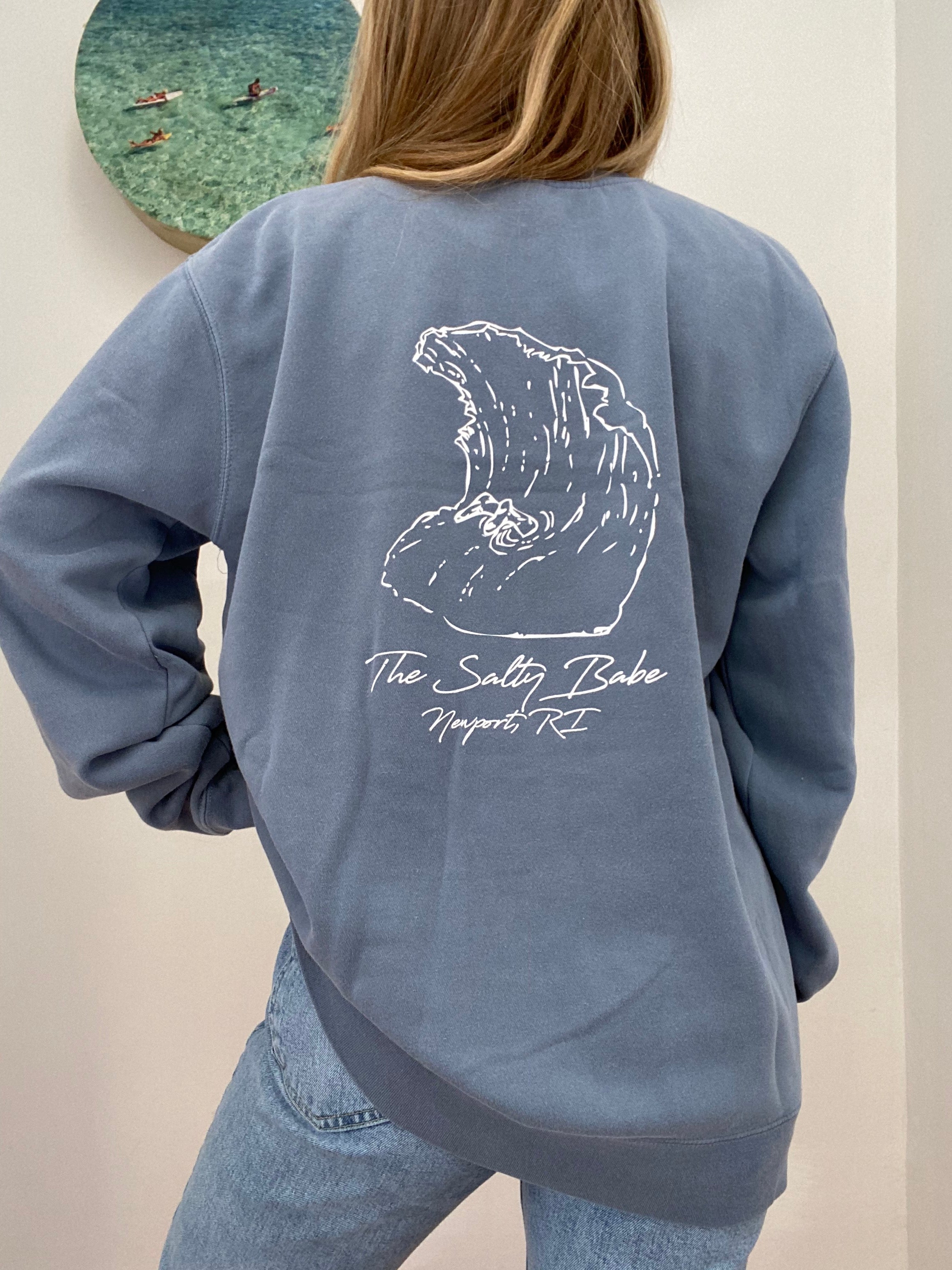 The Salty Babe Wave Crewneck