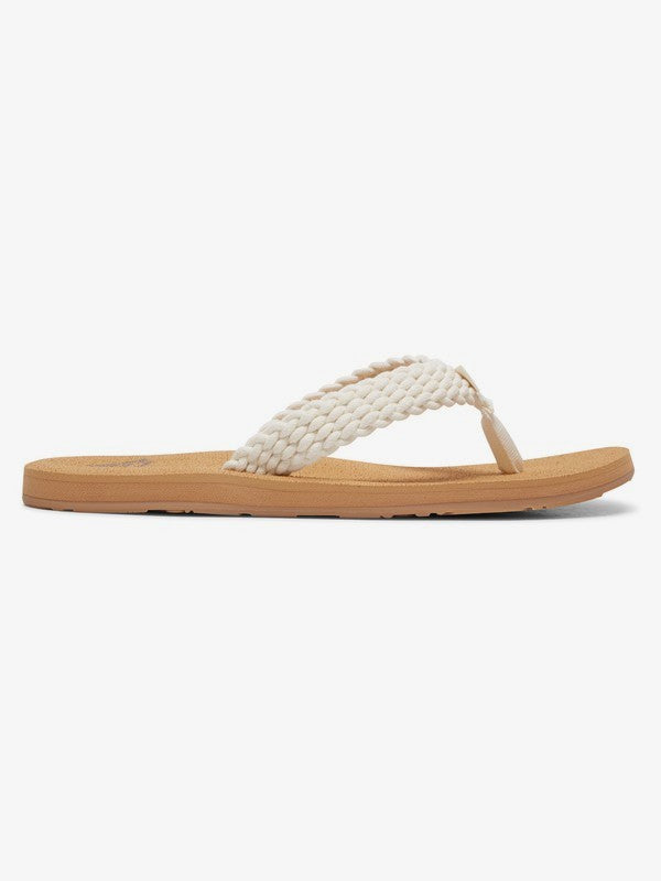 ROXY Porto III Flip Flop Sandal-Navy White | The Salty Babe