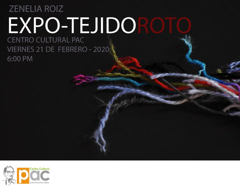flyer of the expo tejido roto managua nicaragua