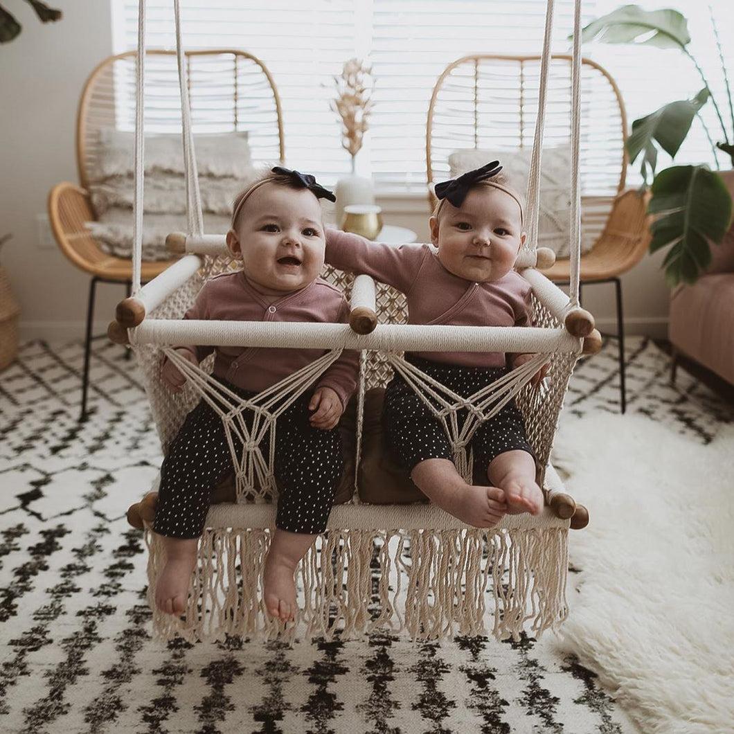 twin baby swing