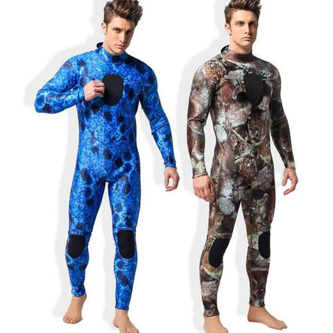 MYLEDI Men's 3mm Full Length Spearfishing Camo Wetsuit