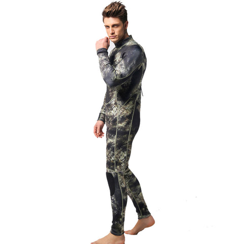 Men's Long Sleeve 1.5mm 1 Piece Camo Wetsuit 