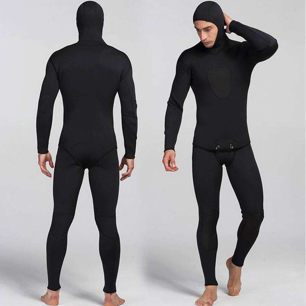 MYLEDI Mens 2 Piece 3mm Closed Cell Wetsuit with Hood - Buy4Outdoors