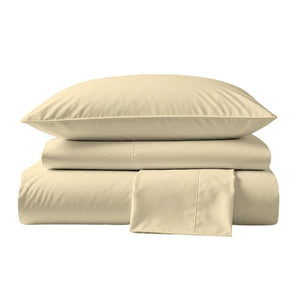 800 Thread Count Sateen Bed Sheet Set | Ivory - PERU PIMA - Sheets 800 Thread Count