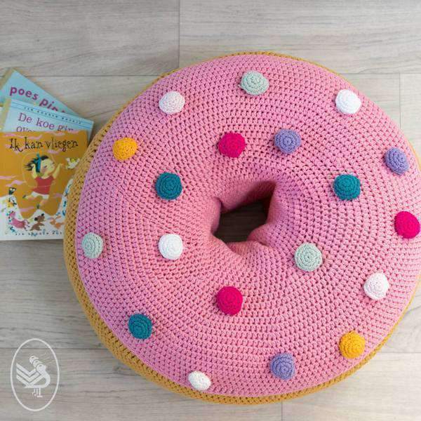 Vernietigen Geaccepteerd Leugen Haakpakket: Donut zitkussen | CuteDutch