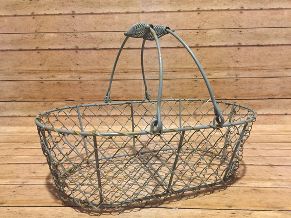 Farmhouse Wire Basket Simple Pleasures Bountiful Treasures
