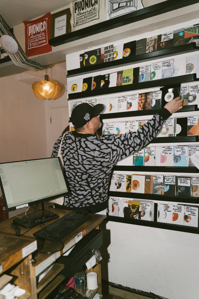 the shelves at phonica records