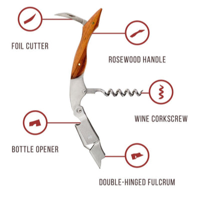 Corkscrew muti tool for groomsmen