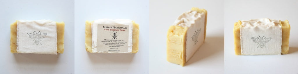 Indulge in luxurious, all-natural Beeswax & Raw Honey Bar Soap. Handcrafted by local artisans for a nourishing, eco-friendly bathing experience!