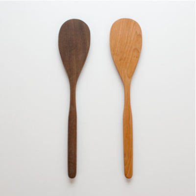 Handmade wooden round spatula made in the USA