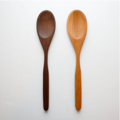 Handmade round wooden spoon made in USA
