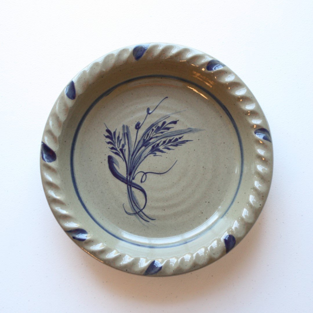 hand painted ceramic pie plates