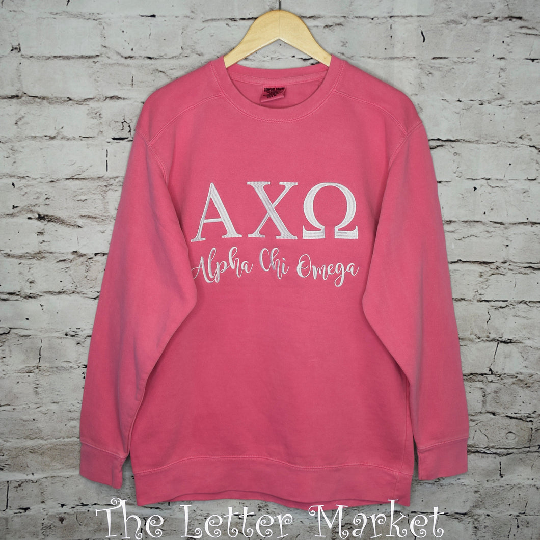 comfort colors sorority sweatshirt