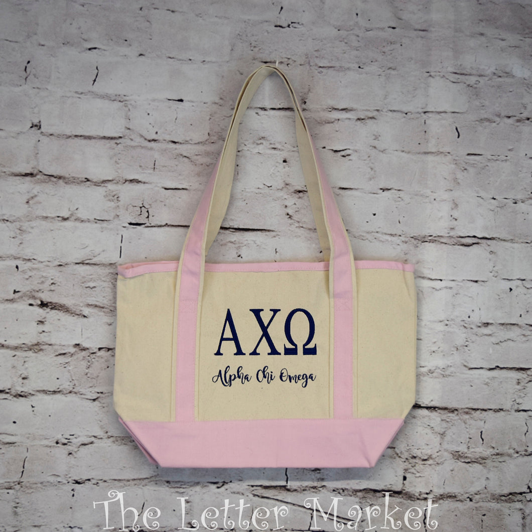 sorority tote bag