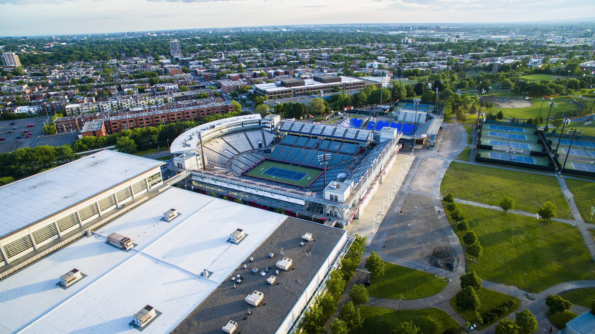 professional tennis stadium