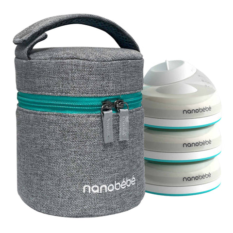 Organizador + Bolsas para leche materna Nanobebe 5oz x 25 unidades –