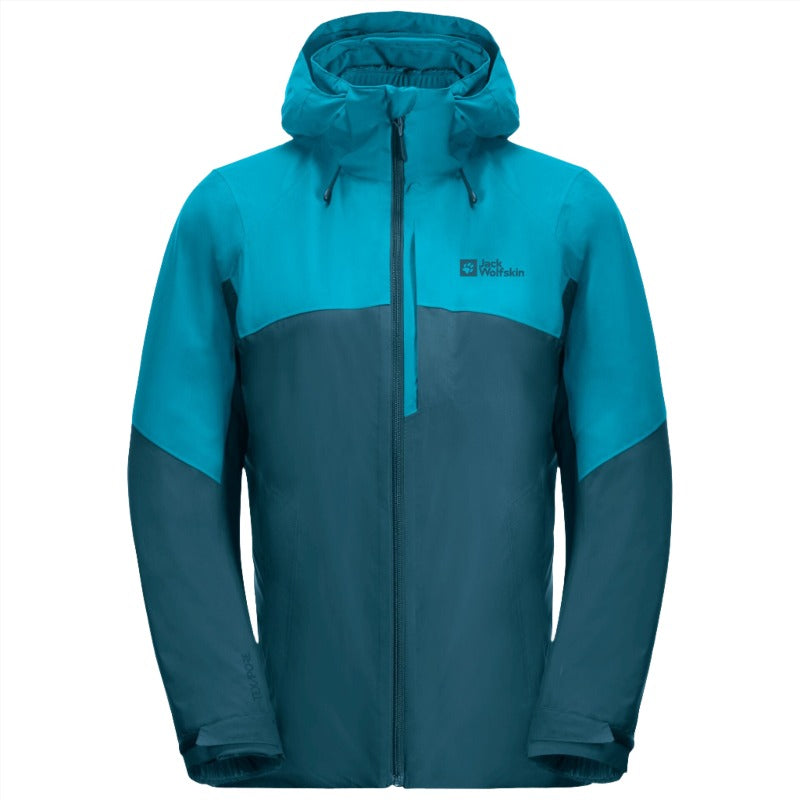 Jack Wolfskin Taubenberg 3in1 Mens Waterproof Jacket - Blue Coral – Outback  Trading