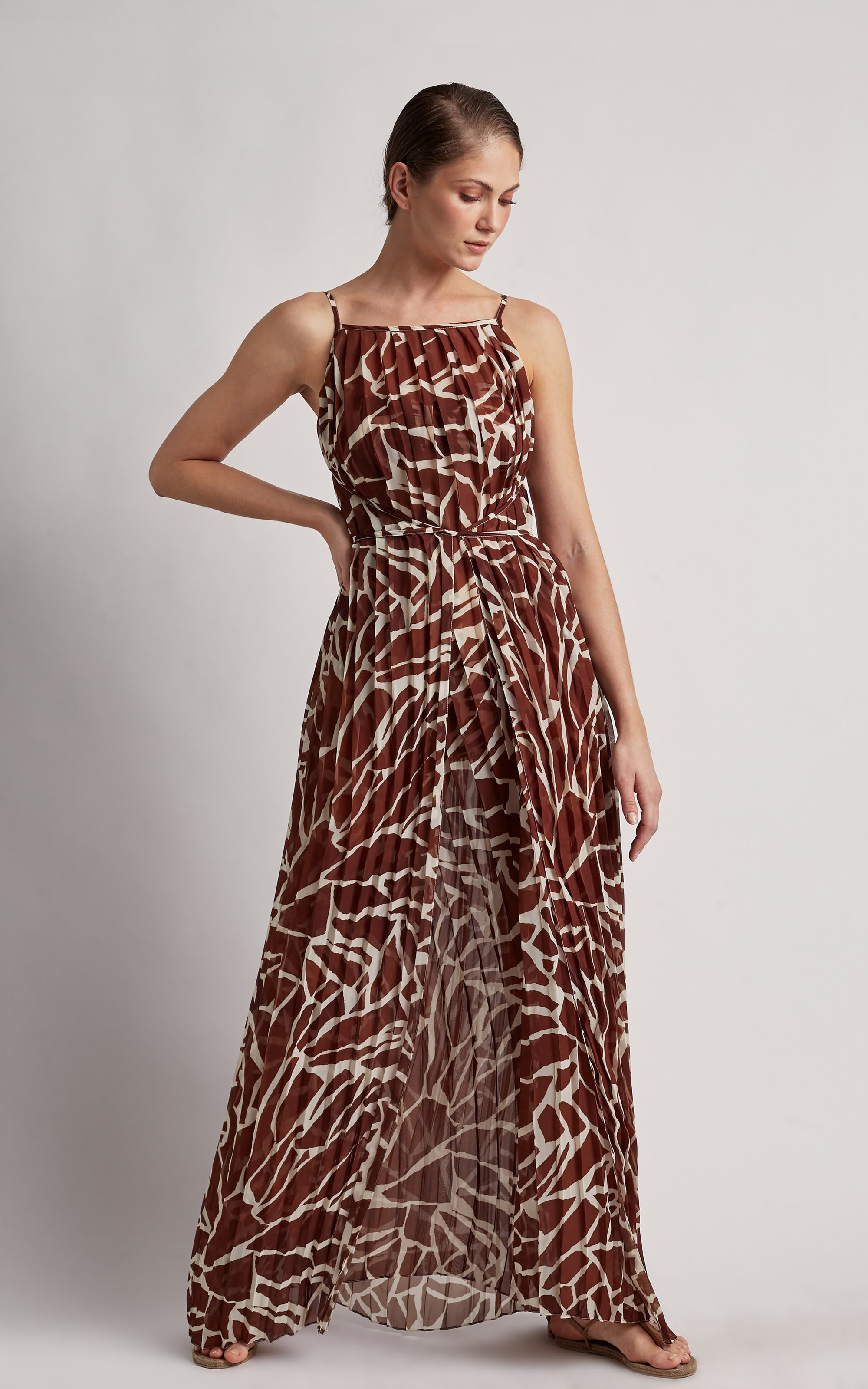 giraffe maxi dress