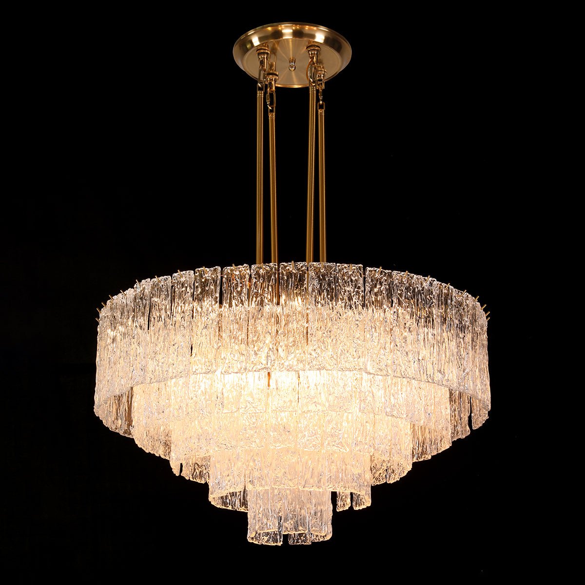 Lights of Tuscany 15904-4 European French Country Semi Flush Crystal  Chandelier