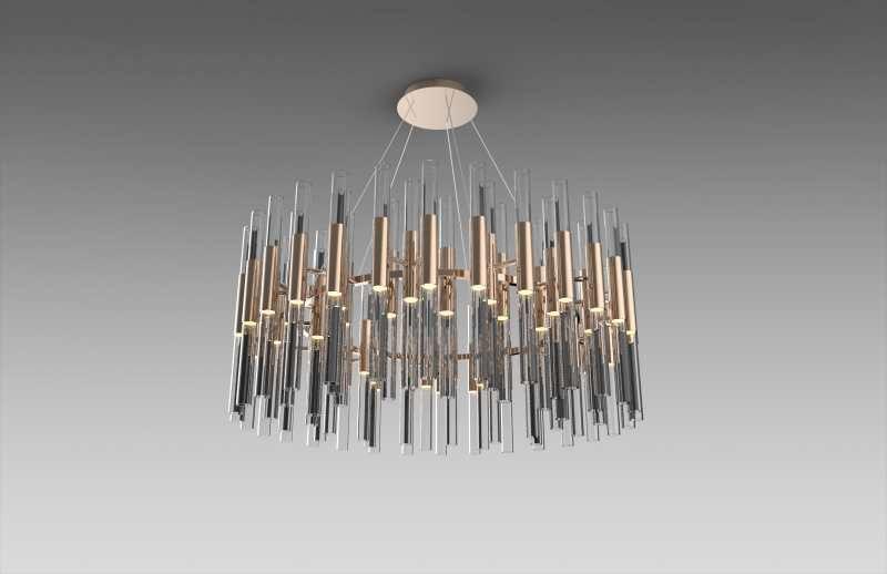 cylinder glass chandelier