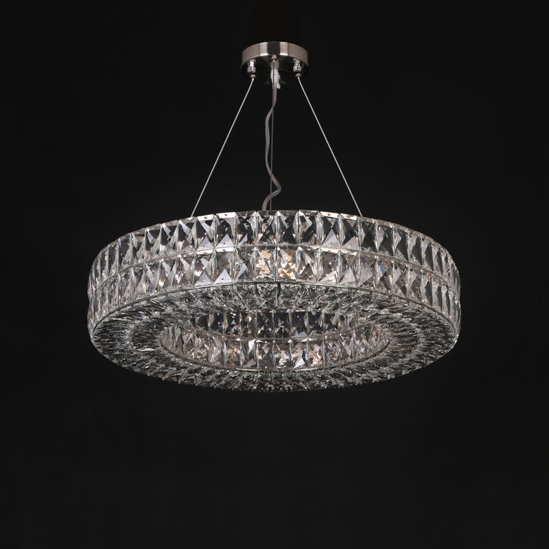 Mia Round Crystal Ring Chandelier | Italian Concept